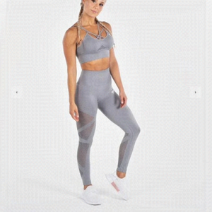 Physiq Apparel Seamless High Rise Leggings • Light Grey • XS